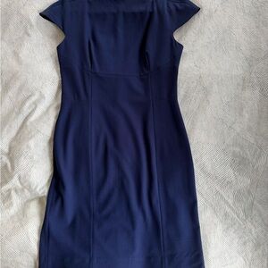 MM Lafleur Navy Shift Dress - size 6